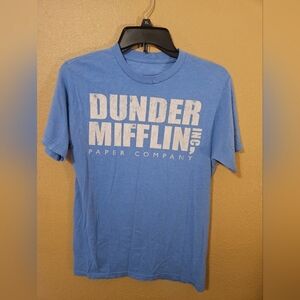 The Office "Dunder Mifflin Paper Company" Short sleeve Blue T-shirt sz Small/Med